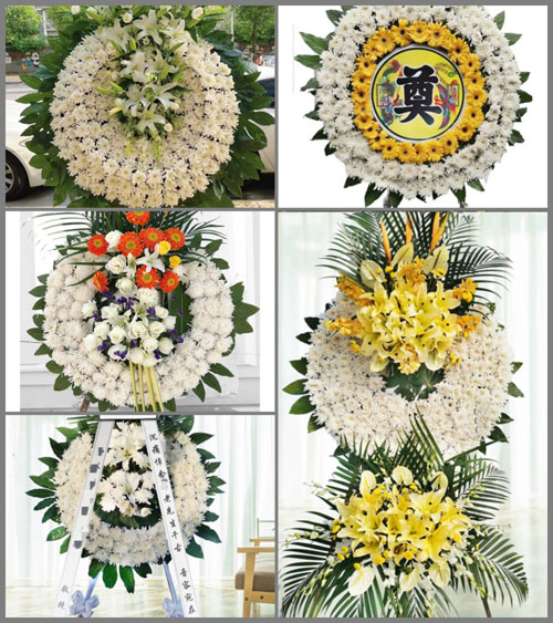 湖南永州祁阳县白水镇上马村花圈速递